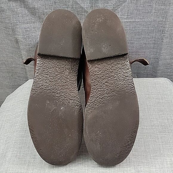 W.C Russell Moccasin Co Zephyr Boots Brown leather zip buckle hunting men's 8.5C - Picture 12 of 14